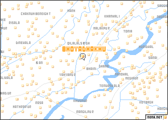 map of Bhoya Dhakhu