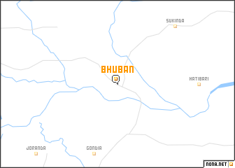 map of Bhuban