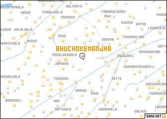 map of Bhuchoke Mānjha