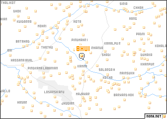 map of Bhui