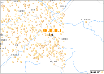 map of Bhunwāli