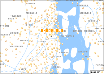 map of Bhūrewāla