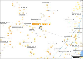 map of Bhurlīwāla