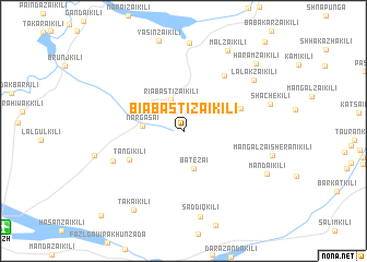 map of Biābastizai Kili