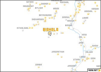map of Biahāla