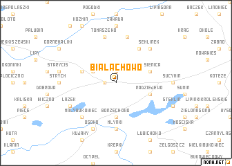 map of Białachowo