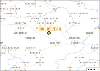 map of Białaszewo