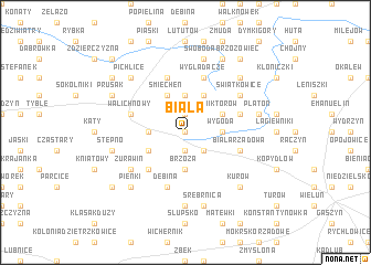 map of Biała