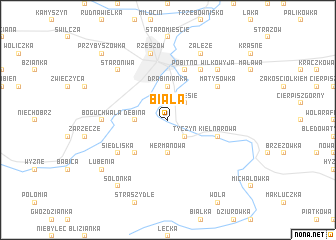 map of Biała