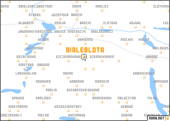 map of Białe Błota