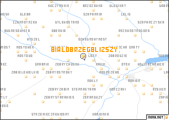 map of Białobrzeg Bliższy