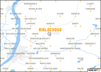 map of Białochowo