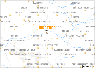 map of Biancano