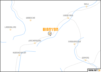 map of Bianyan