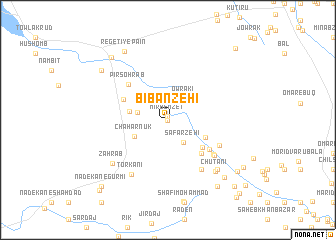 map of Bībān Zehī