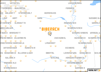 map of Biberach