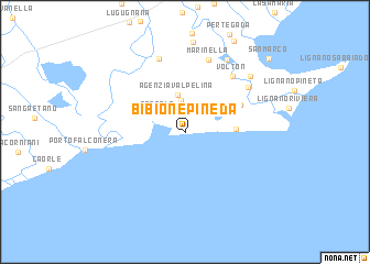 map of Bibione Pineda