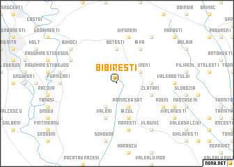 map of Bibireşti