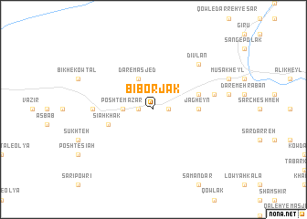 map of Bīborjak