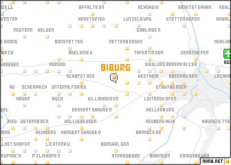 map of Biburg