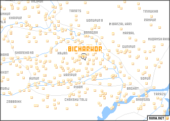 map of Bicharwor