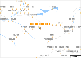 map of Bichlbächle