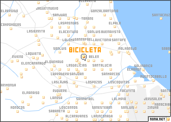 map of Bicicleta