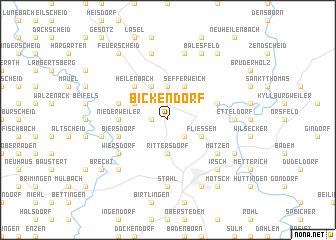 map of Bickendorf