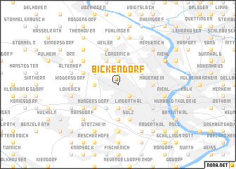 map of Bickendorf