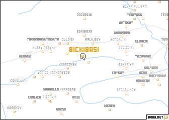 map of Bıçkıbaşı