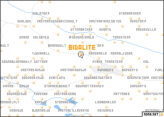 map of Bidalite