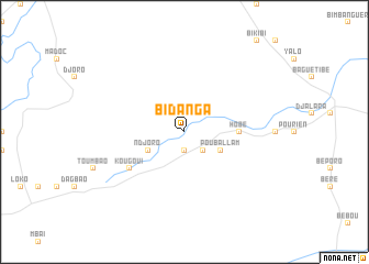 map of Bidanga