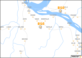 map of Bida