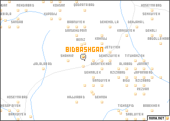 map of Bīd Bashgān