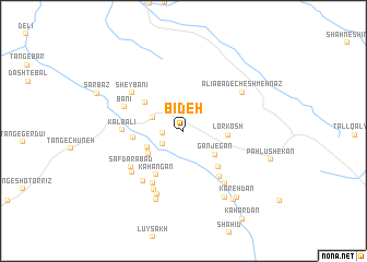 map of Bīdeh