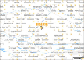 map of Biderie