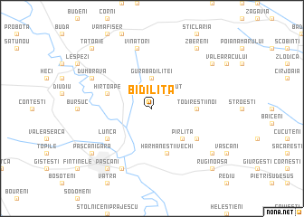 map of Bîdiliţa