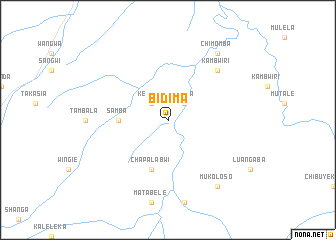 map of Bidima