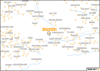 map of Bidroni