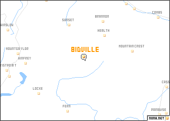 map of Bidville