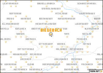 map of Biedebach