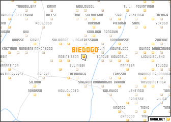 map of Biédogo