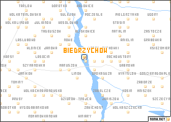 map of Biedrzychów