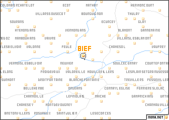 map of Bief