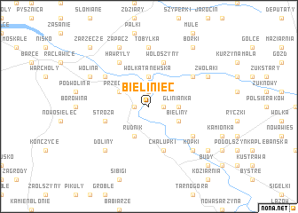 map of Bieliniec
