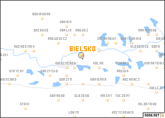 map of Bielsko