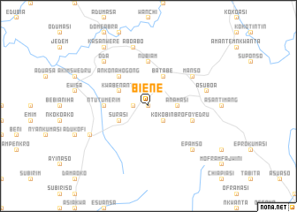 map of Biene