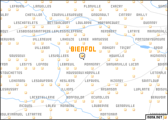 map of Bienfol