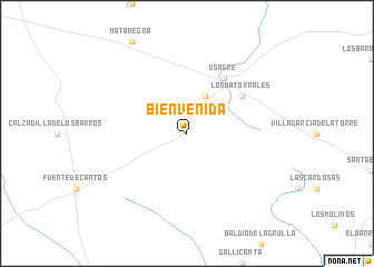 map of Bienvenida