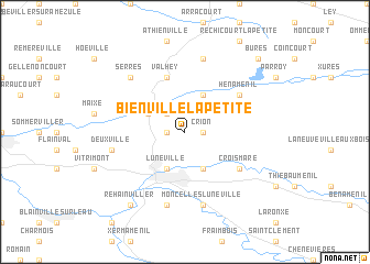 map of Bienville-la-Petite